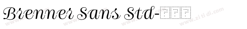 Brenner Sans Std字体转换 Brenner Sans Std字体转换